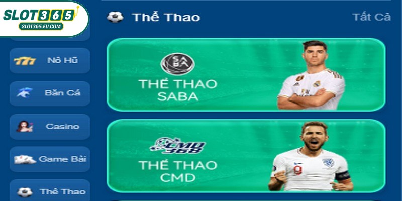 Thể Thao SLOT365 là một trong những sảnh cược thu hút nhất hiện nay